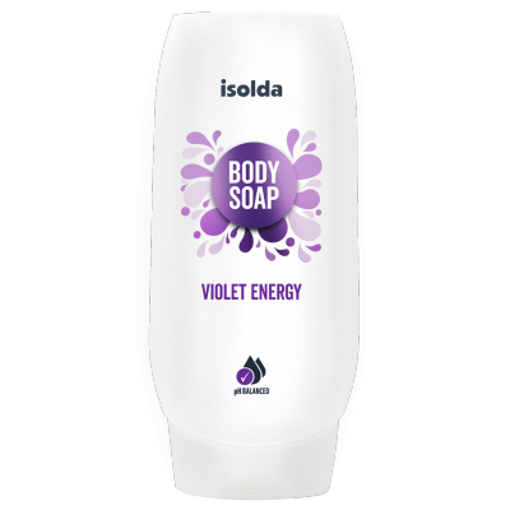 Obrázok z ISOLDA Violet energy telové mydlo 500 ml, CLICK&GO!