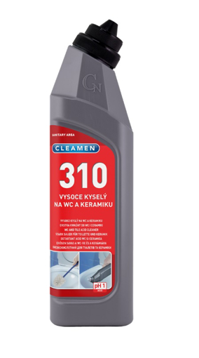 Obrázok z Cleamen 310 extra kyslý na WC a keramiku 750ml